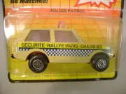 MATCHBOX LESNEY SUPERFAST #20 BEIGE RANGE ROVER RALLYE SECURITE-PARIS-DAKAR 83