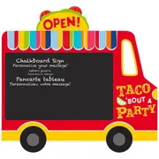 Fiesta Taco Truck Chalkboard Easel Sign