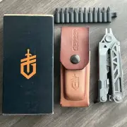 Gerber Center Drive Plus Multi-Plier w/Leather Sheath Multitool w/Scissors. USA
