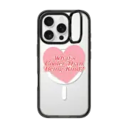 iPhone 16 Pro Impact Ring Stand Case MagSafe Compatible Cooler Than Being Kind Phone Case by Quotes by Christie