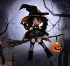 1/6 Bjd Doll Handmade Full Set Witch Clothes+Face Makeup+Eyes+Wig Halloween Gift