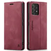 SupRShield For Samsung Galaxy A33 5G Case RFID Blocking Retro Flip Premium Leather Card Holder Wallet Cover - Red