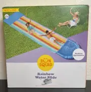 Sun Squad Rainbow 18ftX 4 Slip N Slide Water Slide with Built-In Sprinklers