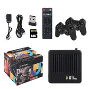 G11 Pro Game Box 4k Hd Tv Game Stick Video Game Console Built In 40000+ Retro Games Portable Game Player Wireless Gamepad 64G EU plug