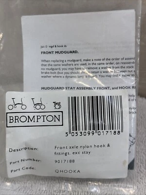 Brompton Front Axle Nylon Hook