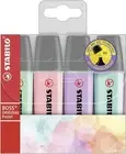 STABILO BOSS ORIGINAL Pastel Highlighter - Wallet of 4 Assorted Colours