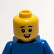 Lego - Minifigure Head - Freckles, Smile, Open Mouth, Child
