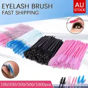 Disposable Eyelash Brushes Mascara Wands Eyebrow Spoolie Applicator Cosmetic AU
