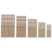 50Pcs Drillforce Tools M35 Drill Bit Set,Hss-Co Drill Set 1-3Mm,For1015