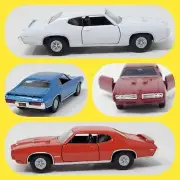 Welly NEX Models 1:38 Diecast Pull Back Cars 1969 PONTIAC GTO