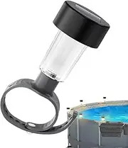 6PCS Solar Pool Side Lights, Solar Pool Lights for Aboves Ground Pools, Waterproof LED Pool Solar Lights, Solar Lights Frame Pool Decoration, Brighter Solar Lights for Garden Fence