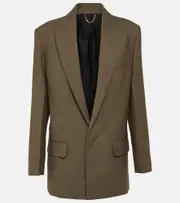 [Victoria Beckham] Victoria Beckham Single-breasted blazer AU 10 green