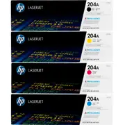 HP 204A Toner Ink Cartridge Black/Cyan/Magenta/Yellow Set Genuine LaserJet