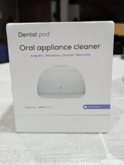 Zima Dental Pod Ultrasonic Dentures Retainer Cleaner Machine, Arctic White