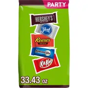 Hershey Assorted Chocolate Flavored Snack Size, Candy Party Pack, 33.43 Oz