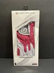 Zero Friction Women's Compression One Size Golf Glove Left Hand Pink Brand NEW!