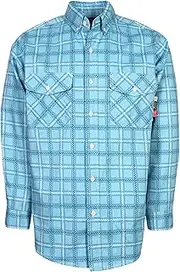 [KONRECO] Fire Resistant FR Cotton Light Weight Men's Uniform Shirt