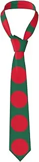 [YANYU] Flag Of Bangladesh Print Men Necktie Classic And Stylish Ties For Business Weddings And Special Occasions, Black