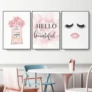 Hello Beautiful 3 sets Canvas Wall Art