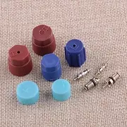 [Auto Repair Parts] 10pcs/Set Car A/C System Cap & Valve Cores Rapid Seal Kit for Air Conditioning Service Refrigerant MT2909 VC 2909 26783 [Easy to Replace]