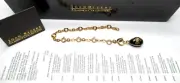 JOAN RIVERS Enamel Faux Pearl Cross Egg Charm Bracelet New In Original Box!
