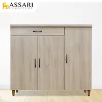 在飛比找松果購物優惠-ASSARI-利奧木心板附抽4尺鞋櫃(寬121x深41x高1