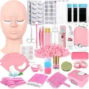 Lash Extension Kit Eyelash Practice for Beginners Professional Set with Manne...