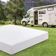 Short Queen RV Mattress 10 Inch with Tencel Cover, Premier Cooling Green Tea/Gel Memory Foam Mattresses in Box for Camper/Truck/Trailer, Medium Firm Bed-Mattress Made in USA, CertiPUR-US 75'' x 60''