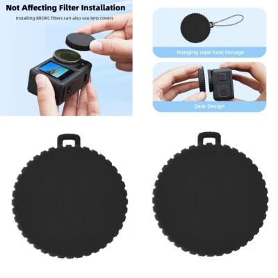 Silicone Protective Caps Dustproof Lens Cover Cap For DJI OSMO ACTION 4/3 Camera