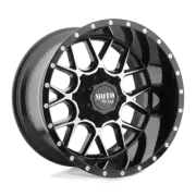 Moto Metal MO986 Siege 20x9 6x135/6x139.7 18mm Gloss Black Machined Wheel