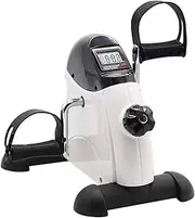 Pedal Exerciser for Elderly Seniors, Portable Mini Cycle Bike, Physical Therapy Leg Arm Exercisers Peddler with LCD Display