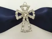 Large diamante -diamonte- cross for candle craft