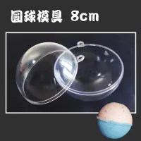 在飛比找Yahoo!奇摩拍賣優惠-【模具】圓球形泡澡錠模具 8cm 透明圓型包裝盒 泡澡沐浴球