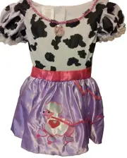 Fancy Nancy Child Size 4-6x Poodle Dress Cow Print & Going Places Board Game 5+
