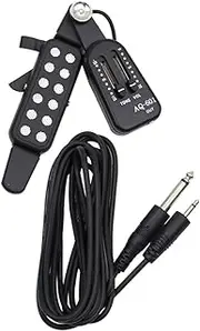 Kisangel Punch Acoustic Guitar Pickup Sound Hole Transducer with Cable Easy Install Music Instrument Accessory for Folk Classical Guitars Durable Wear Resistant
