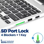 SD 端口鎖 4(用於數據安全的 SD 端口阻擋器 X 4EA 帶 1 LOCK KEY MINI)