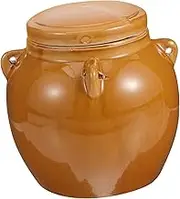 iplusmile Ceramic Pickle Jar Honey Pot Wide Mouth Mason Jars Lids Honey Storage Sealing Jar for Honey
