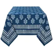 Now Designs Hawthorn Block Print Tablecloth 90 x 60 inches (HTC3442D)