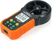Daseeme Multifunction Digital Anemometer Professional Wind Speed Meter LCD Digital Anemometer A/Temperature/Humidity for Weather Data Collection Outdoors Sailing Surfing Fishing