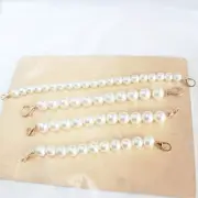 Bag Chain Strap Extender Pearl Bead Replacement Chain Strap For Purse Handbag