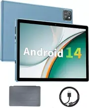 Android Tablet, 10 Inch Android 14 Tablets, 6GB RAM 64GB ROM 1TB Expand, Quad-Co