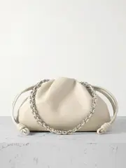 [Loewe] ON - Flamenco Leather Clutch - Off-white - One size One size Off-white