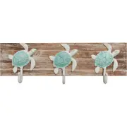LVD Hooks Turtle Row Decorative Wall Mount Hangers Home Organisation 46x15cm