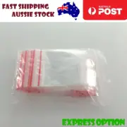 100x Small Plastic Zip Bags Thin 5x7cm Sealable Bags Clipseal Bags - ASIA SELL