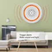 Wireless For Zigbee Sound Light Sensor with USB Siren Alarm for Tuya Smart Home
