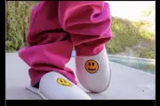 Drew House - Mascot House Slippers Large White - Justin Bieber New W/ Tags