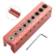 4-12mm Vertical Pocket Hole Jig Woodworking Dowel Drill Guide Centering Locator