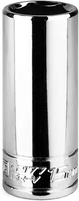 15 Mm Deep Socket, 1/4-Inch Drive, 6-Point, Metric