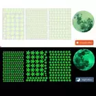 334 Pieces Glow in The Dark Wall Stickers Glow in The Dark Moon for Ceiling