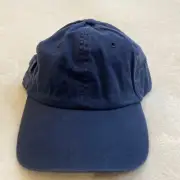NEW Unstructured Zipper Pocket Washed Cotton Blue Adjustable Adult Baseball Cap